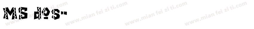 MS dos字体转换